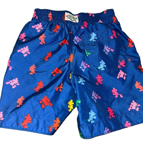 Gap x Disney Boys Mickey Swim Trunks blue size 4 kids child - Picture 3 of 5